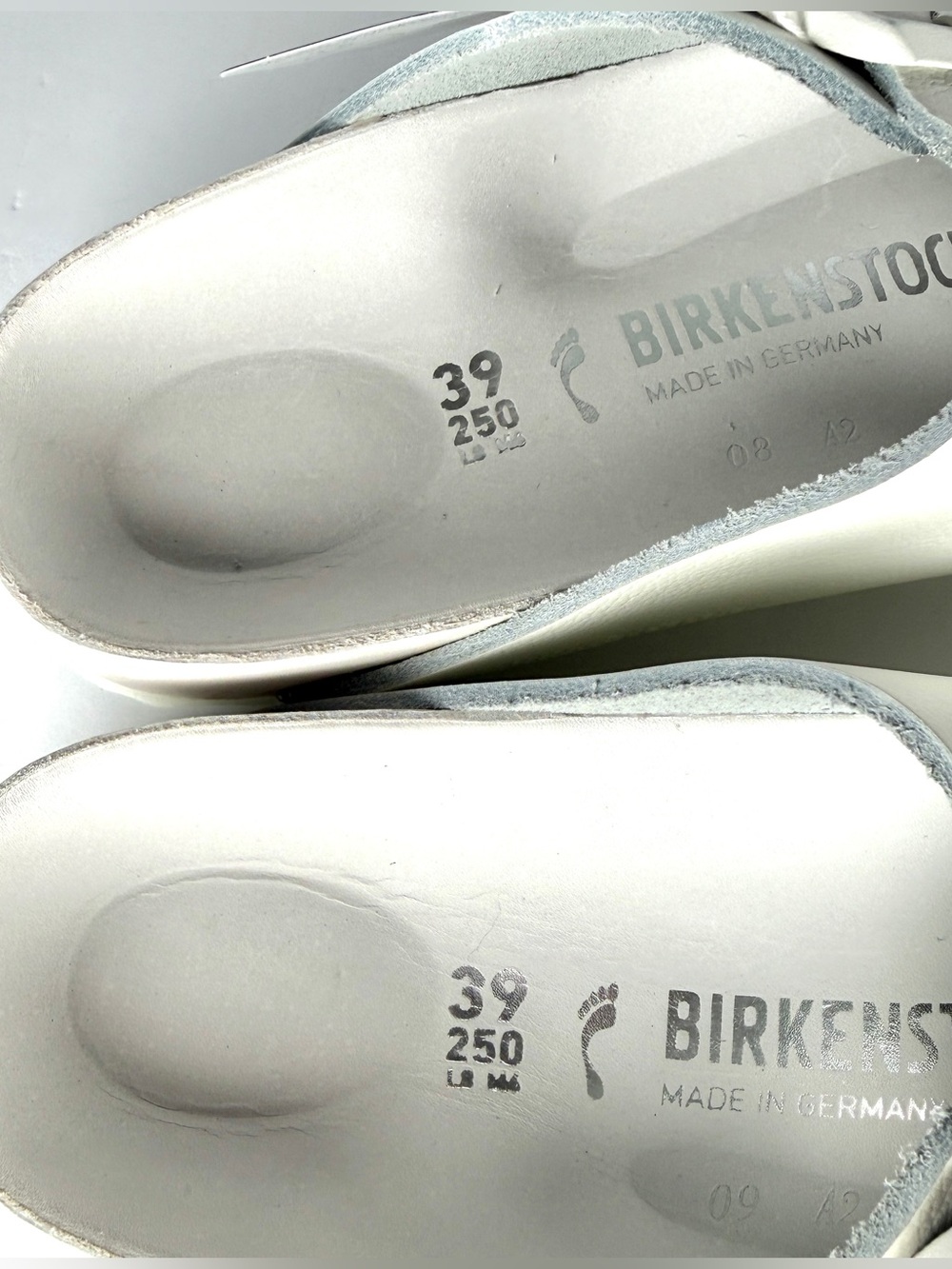 Birkenstock Arizona Exquisite White Leather Sandals EU 39 US L8 M6 NIB - Picture 6 of 7
